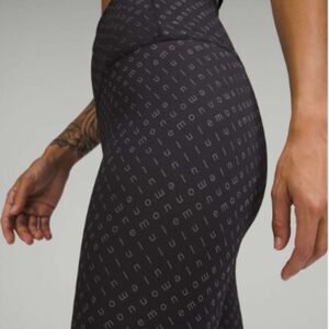 Lululemon Wunder Train High-Rise Tight Leggings 25" Mirrorify Black Multi Size 8
